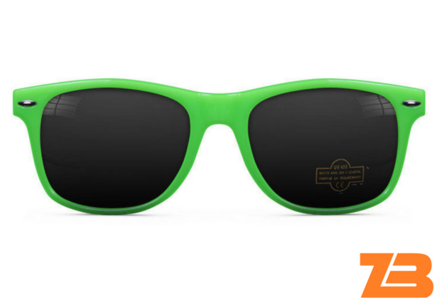 One Color Zonnebrillen Neon Groen